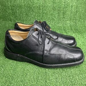 BASS Comfort Black Pebbled Leather Lex Men’s Oxford Shoes Size 11 M